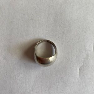 Vintage 1970s Sterling silver pinky dome ring